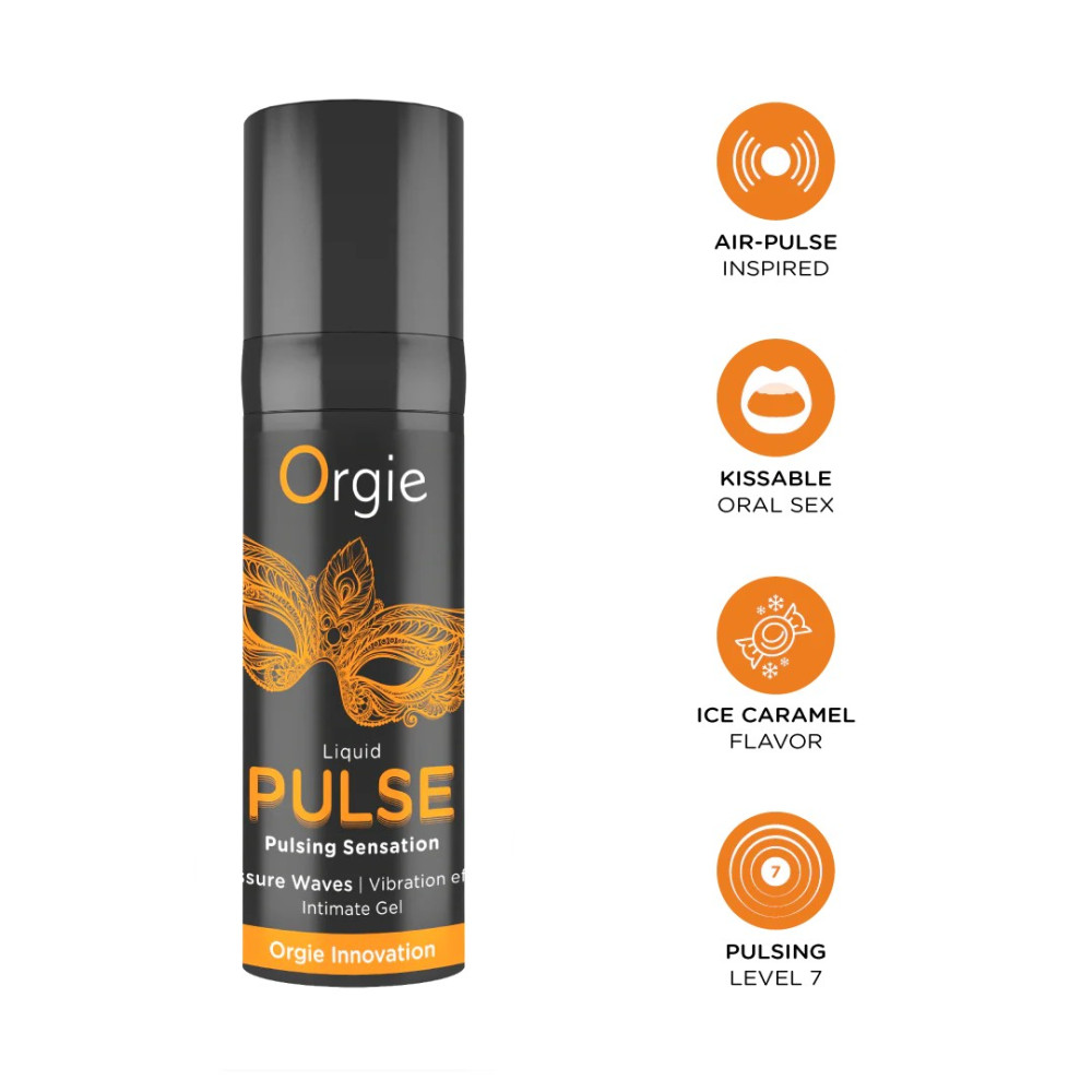 GEL ESTIMULANTE UNISEXO CON EFECTO PULSANTE LIQUID PULSE 15 ML ORGIE