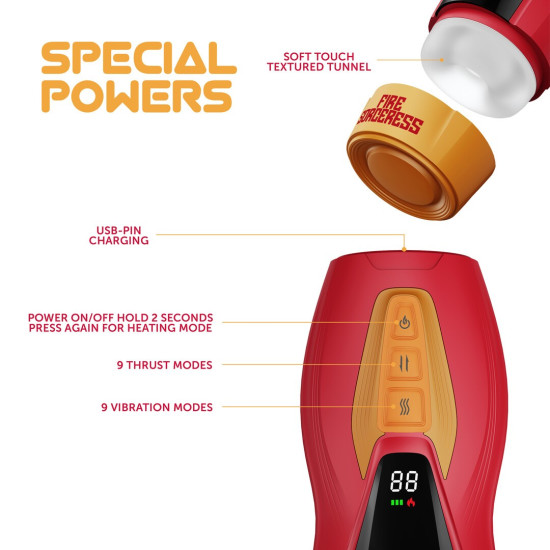 MASTURBADOR AUTOMÁTICO SOLARA FIRE SORCERESS MULTI FUNCTION