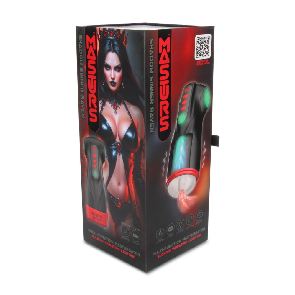 MASTURBADOR AUTOMÁTICO RAVEN SHADOW SINNER MULTI FUNCTION MASTURS