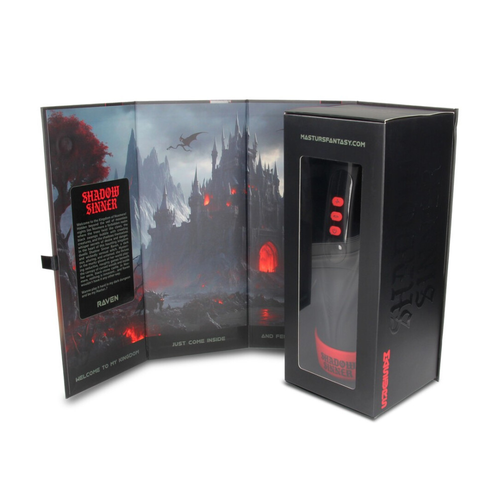 MASTURBADOR AUTOMÁTICO RAVEN SHADOW SINNER MULTI FUNCTION MASTURS
