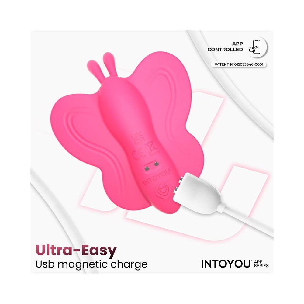 Wingy Estimulador Mariposa con APP Peach Red