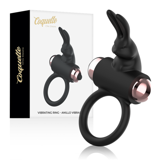 COCK RING ANILLO VIBRADOR NEGRO / GOLD