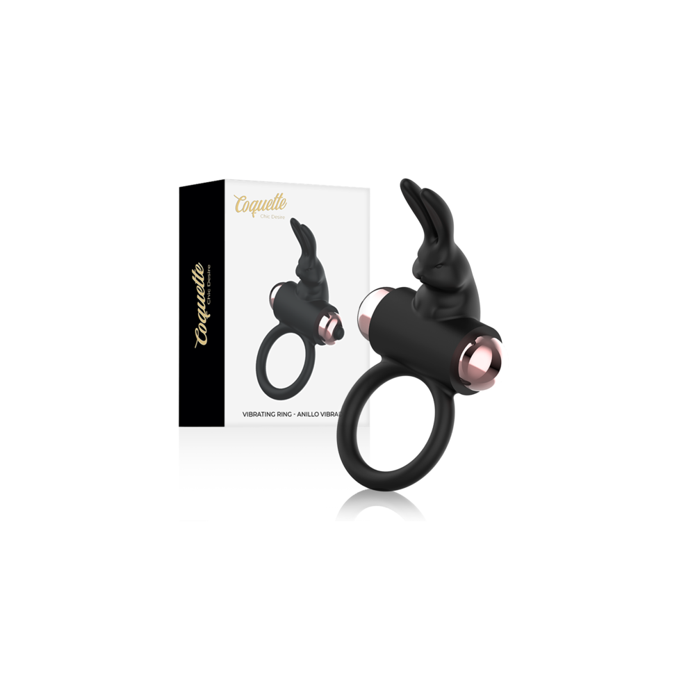 COCK RING ANILLO VIBRADOR NEGRO / GOLD