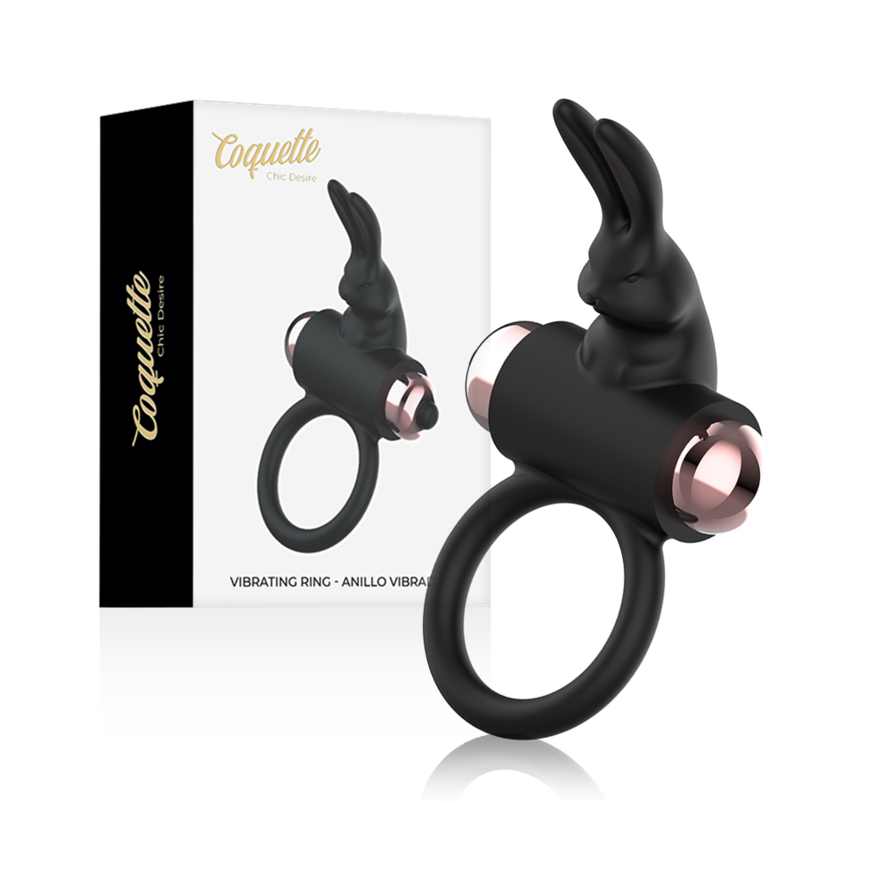 COCK RING ANILLO VIBRADOR NEGRO / GOLD