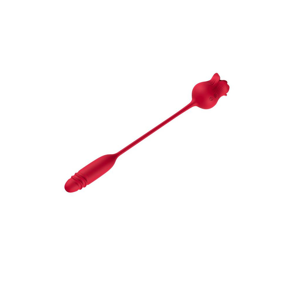 Rosa Vibradora con Licking y Thrusting USB