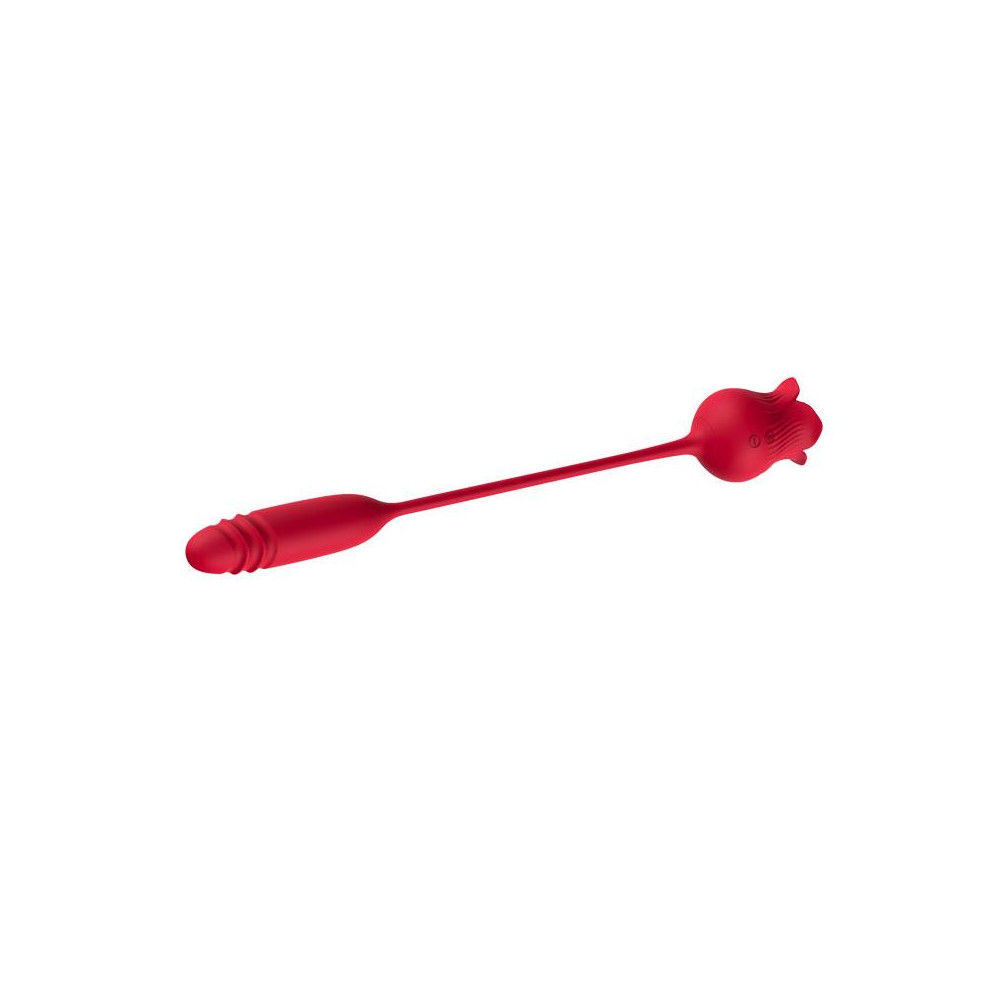 Rosa Vibradora con Licking y Thrusting USB