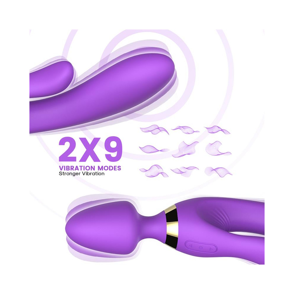 Masajeador y Vibrador Púrpura