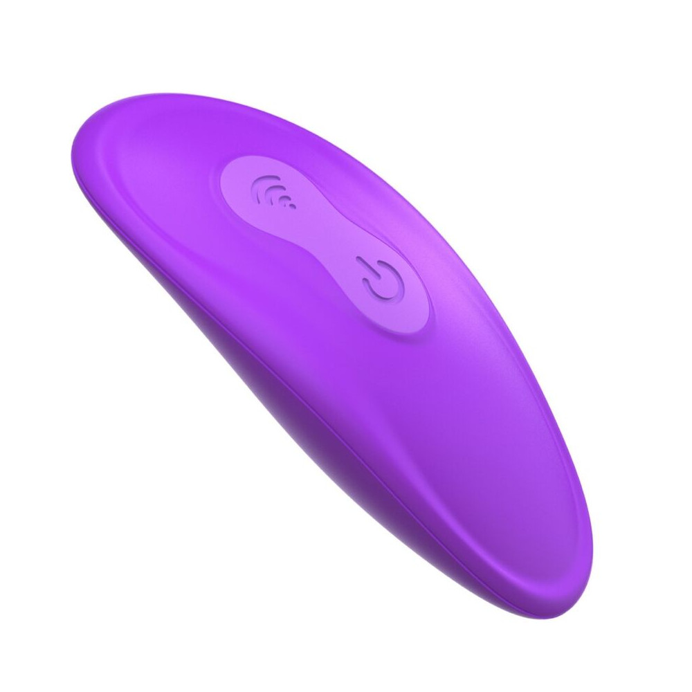 VIBRADOR DOBLE PENETRACION CONTROL REMOTO 9 NIVELES VIOLETA