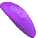 VIBRADOR DOBLE PENETRACION CONTROL REMOTO 9 NIVELES VIOLETA