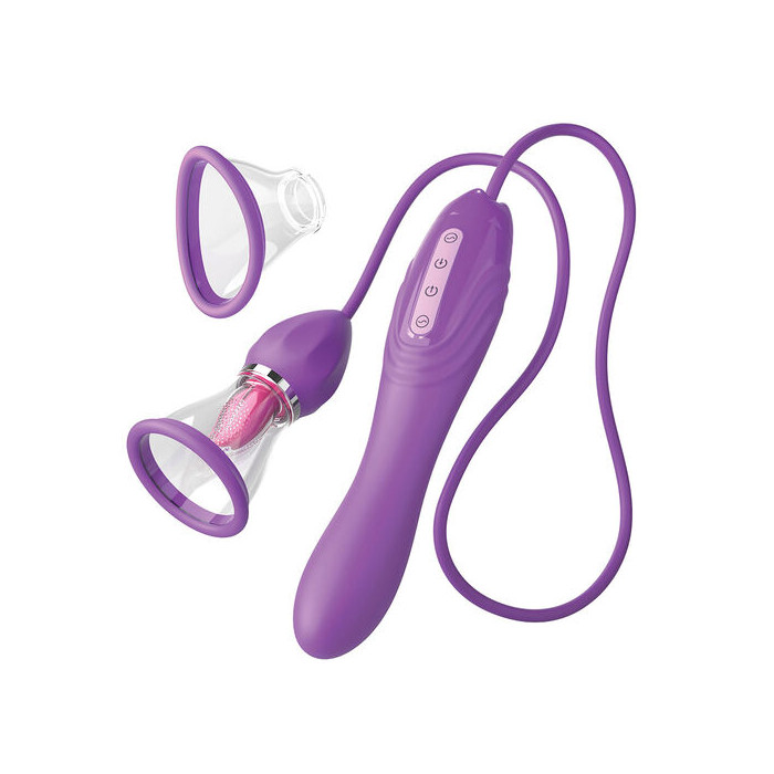 ULTIMATE PLEASURE MAX MANGUERA DE SUCCIÓN CON LENGUA ESTIMULADORA MORADO