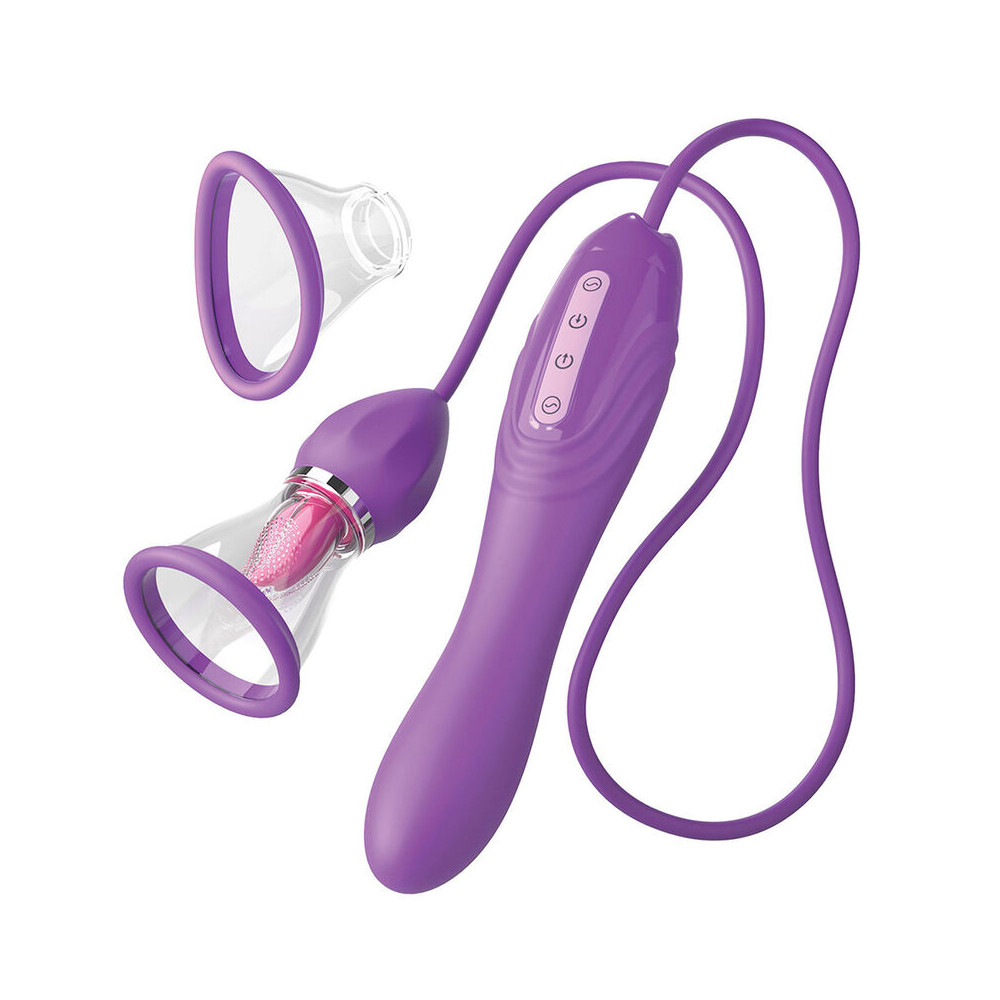 ULTIMATE PLEASURE MAX MANGUERA DE SUCCIÓN CON LENGUA ESTIMULADORA MORADO