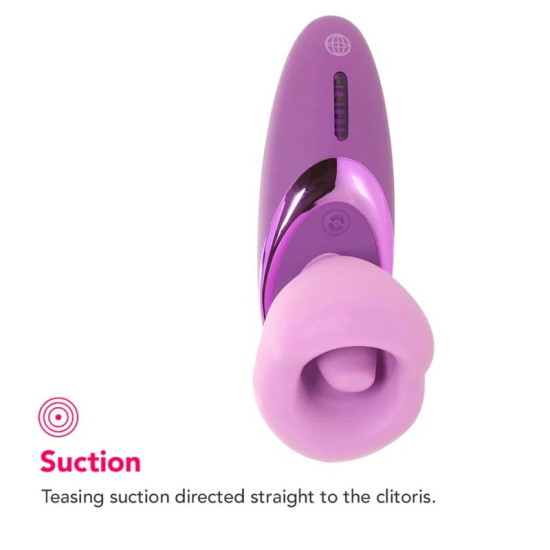 SUCCIONADOR DE CLÍTORIS CON VIBRACIÓN PLEASURE SUCKER MORADO