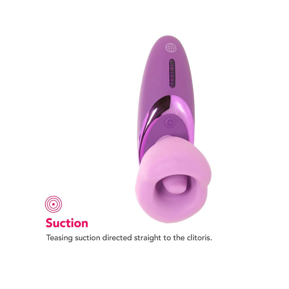 SUCCIONADOR DE CLÍTORIS CON VIBRACIÓN PLEASURE SUCKER MORADO