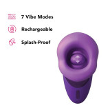 SUCCIONADOR DE CLÍTORIS CON VIBRACIÓN PLEASURE SUCKER MORADO