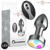 Plug Anal Metal Talla M con Led y Control Remoto