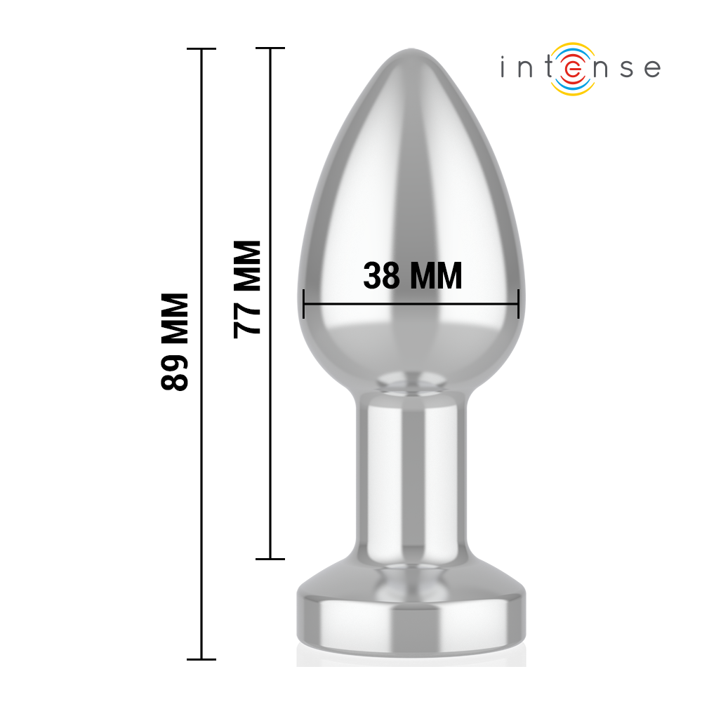 Plug Anal Metal Talla M con Led y Control Remoto
