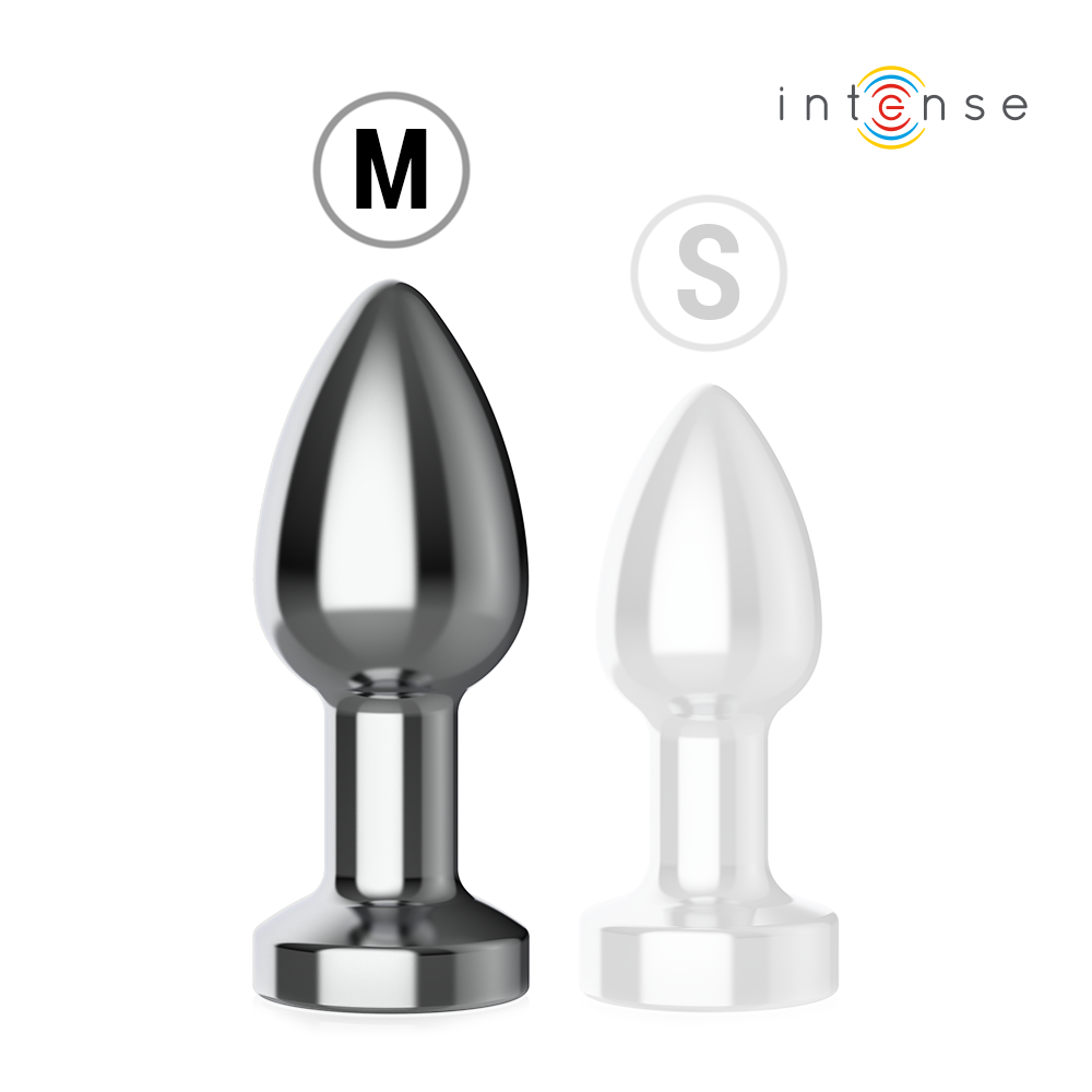 Plug Anal Metal Talla M con Led y Control Remoto