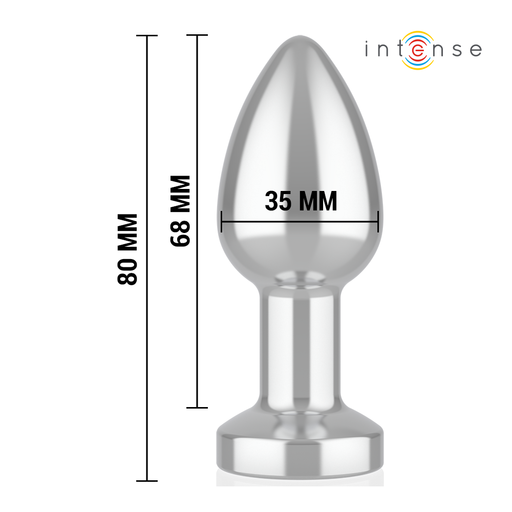 Plug Anal Metal Talla S con Led y Control Remoto