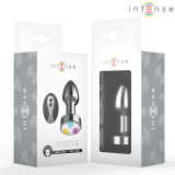 Plug Anal Metal Talla S con Led y Control Remoto