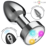 Plug Anal Metal Talla S con Led y Control Remoto
