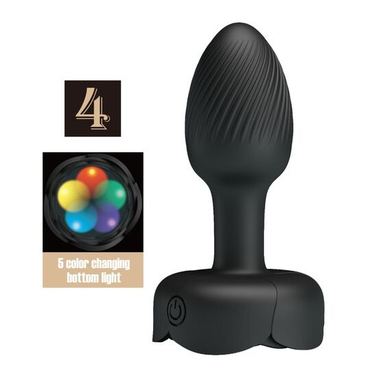OLMAN PLUG ANAL CON LUZ LED 8.8 CM