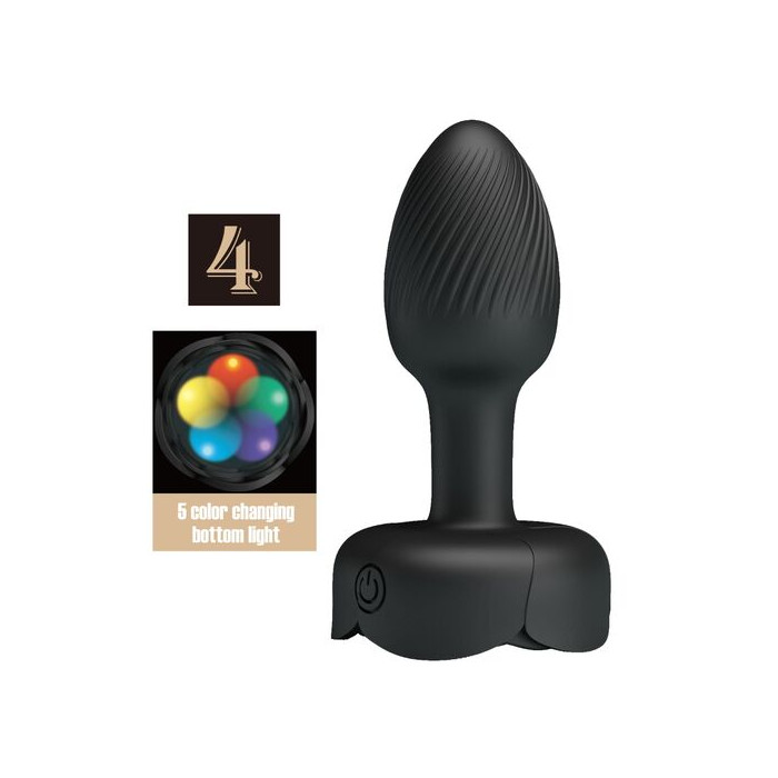 OLMAN PLUG ANAL CON LUZ LED 8.8 CM