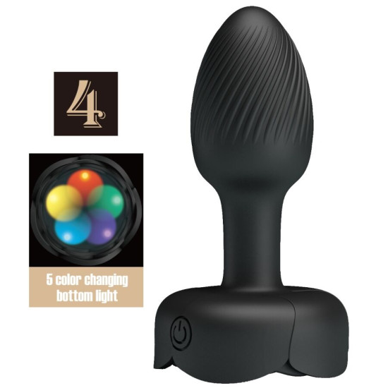 OLMAN PLUG ANAL CON LUZ LED 8.8 CM