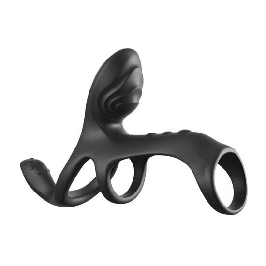ANILLO VIBRADOR PARA PAREJAS ULTIMATE COUPLES CAGE MAX 19.5 CM
