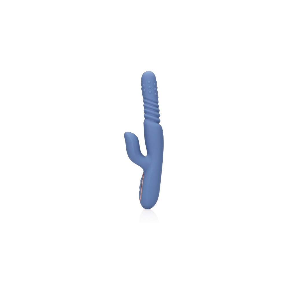 Vibrador con perlas giratorias Blue Nova