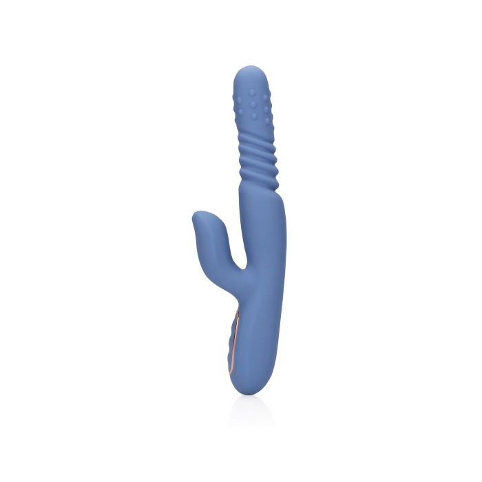Vibrador con perlas giratorias Blue Nova