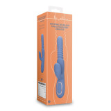 Vibrador con perlas giratorias Blue Nova
