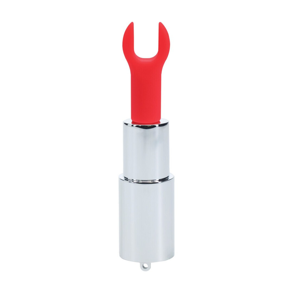 VIBRADOR CON 4 ACCESORIOS ANGEL LIPSTICK CLEAR LOVELINE