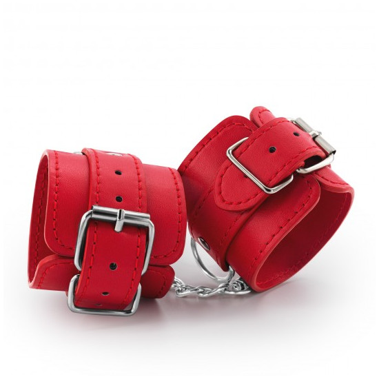 ESPOSAS DE CUERO BONDAGE LOVE ROJAS