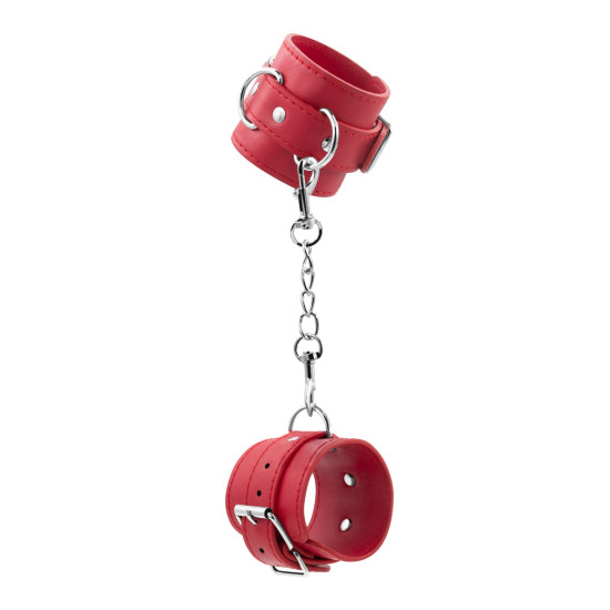 ESPOSAS DE CUERO BONDAGE LOVE ROJAS