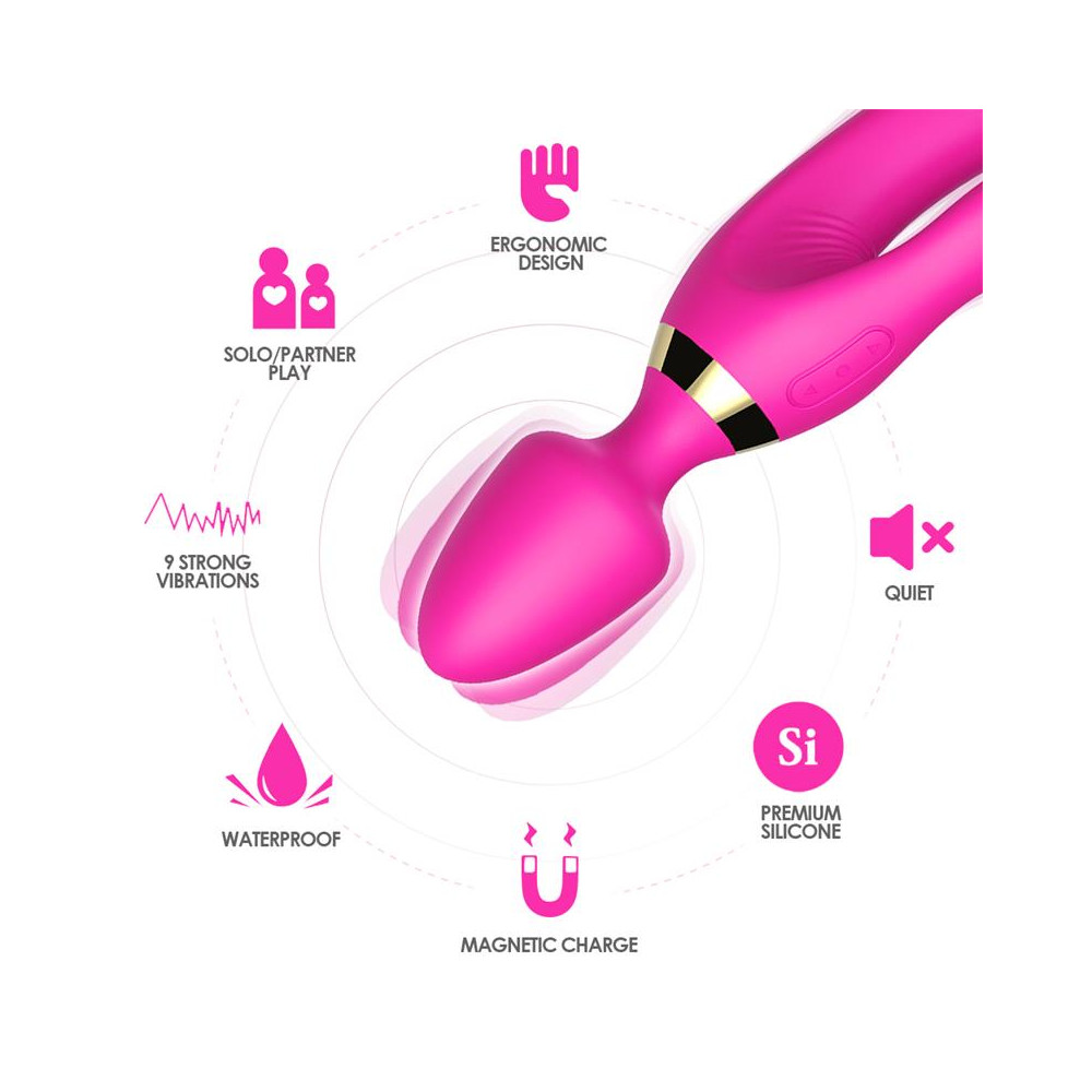 Masajeador y Vibrador Rosa