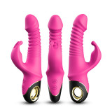Vibrador con Thrusting y Oscilación 360º Rosa
