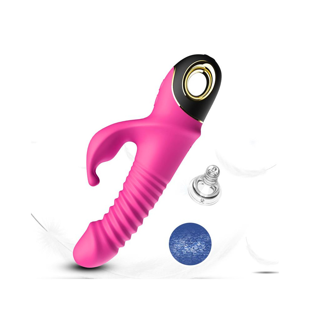 Vibrador con Thrusting y Oscilación 360º Rosa