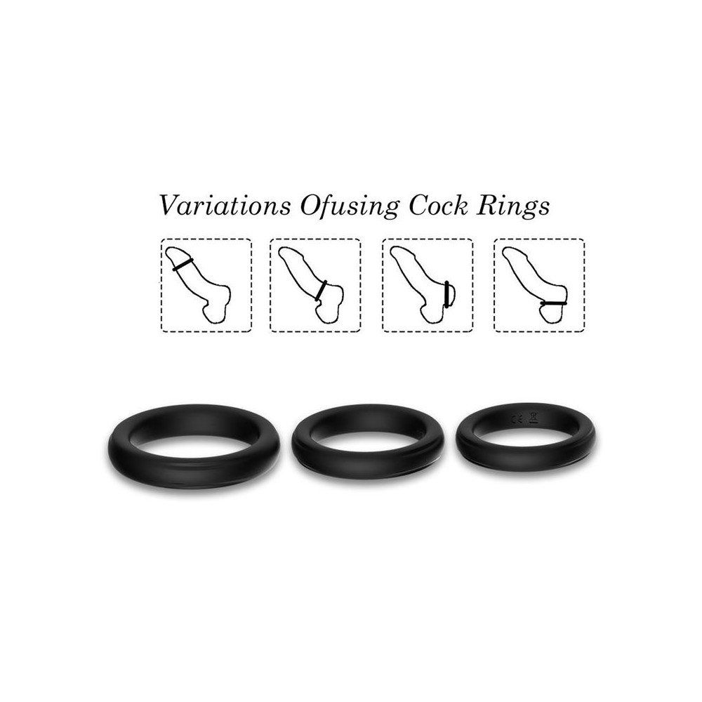 Set de 3 Anillos para el Pene