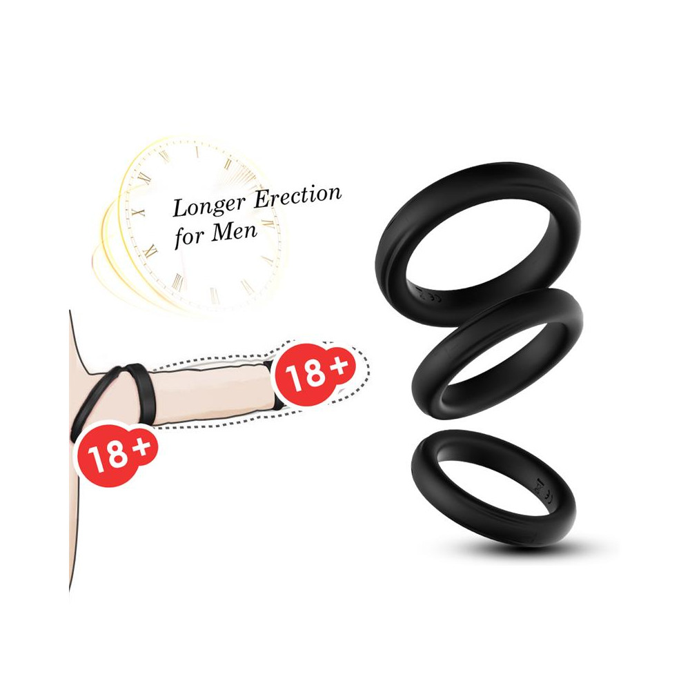 Set de 3 Anillos para el Pene