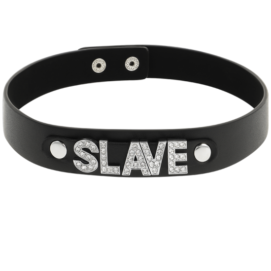 Choker Cuero Vegano "slave"