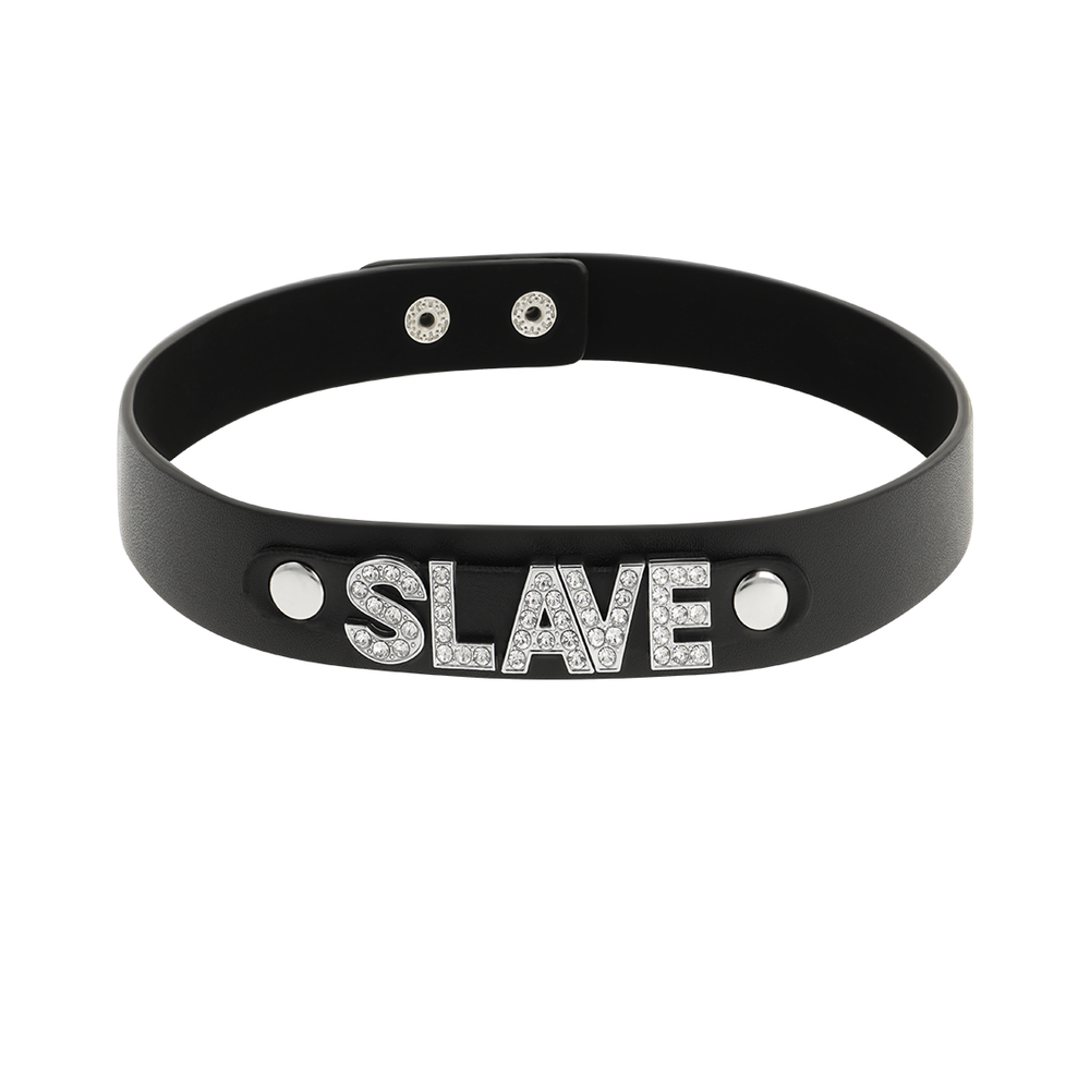 Choker Cuero Vegano "slave"