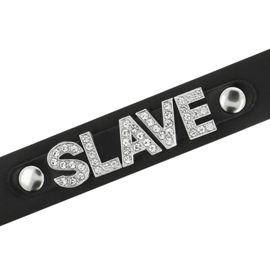 Choker Cuero Vegano "slave"