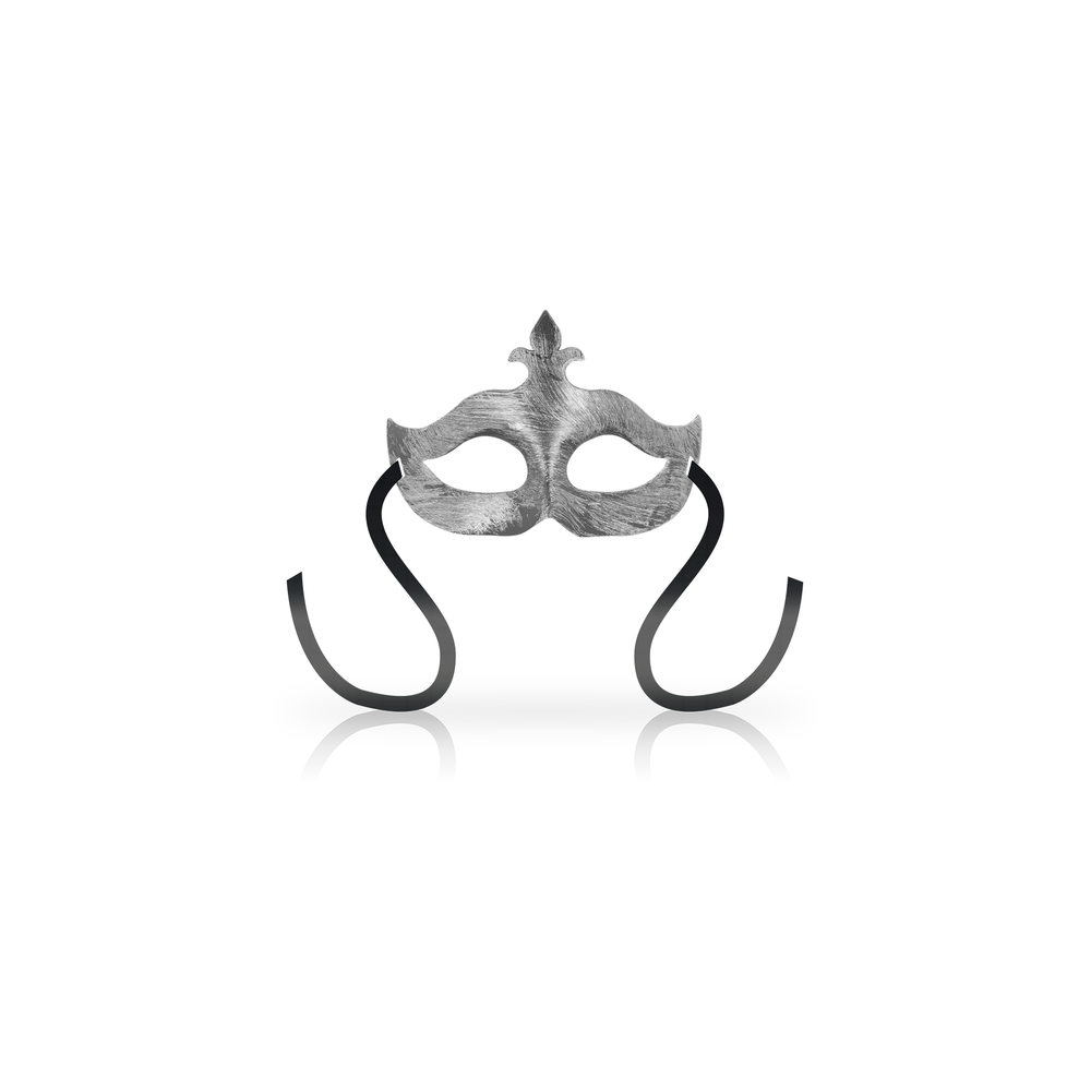 Antifaz flor de lis plata