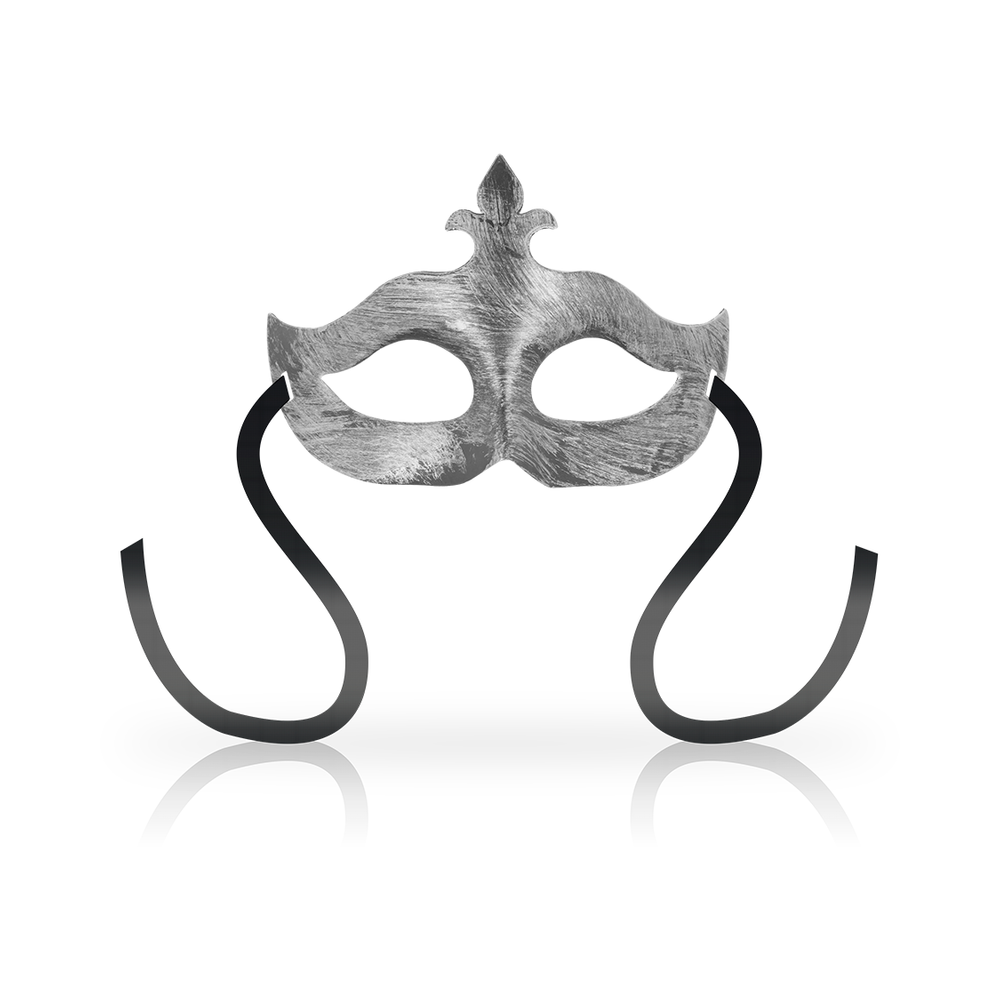 Antifaz flor de lis plata