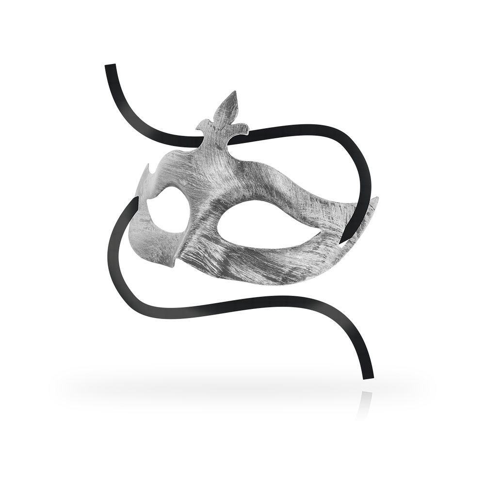 Antifaz flor de lis plata