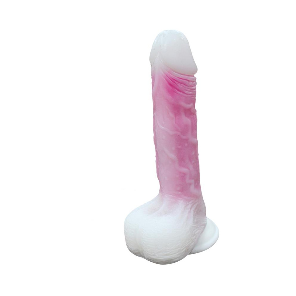 Dildo Doble Capa con Vibración, Thrusting y Calor 21.5 cm