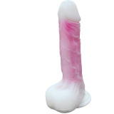 Dildo Doble Capa con Vibración, Thrusting y Calor 21.5 cm
