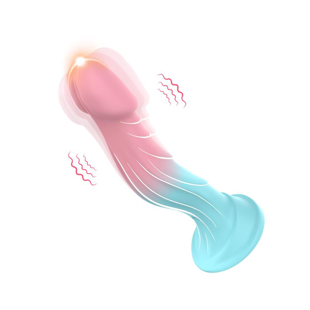 Dildo Bicolor con Vibración