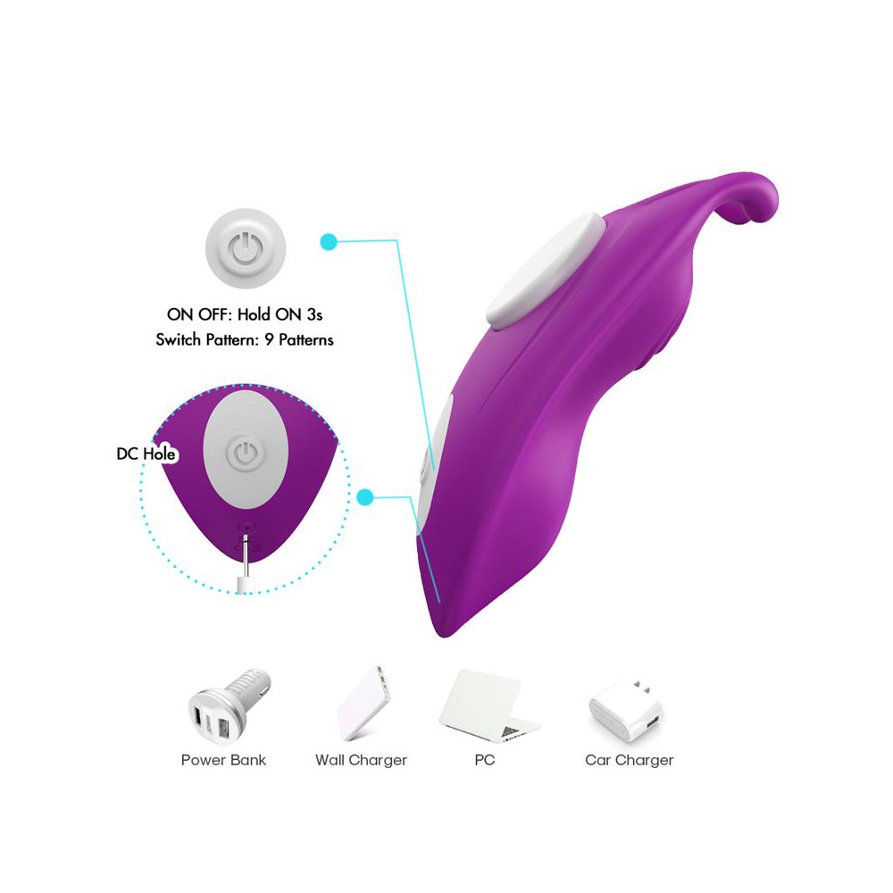 Vibrador de Braguita Lila