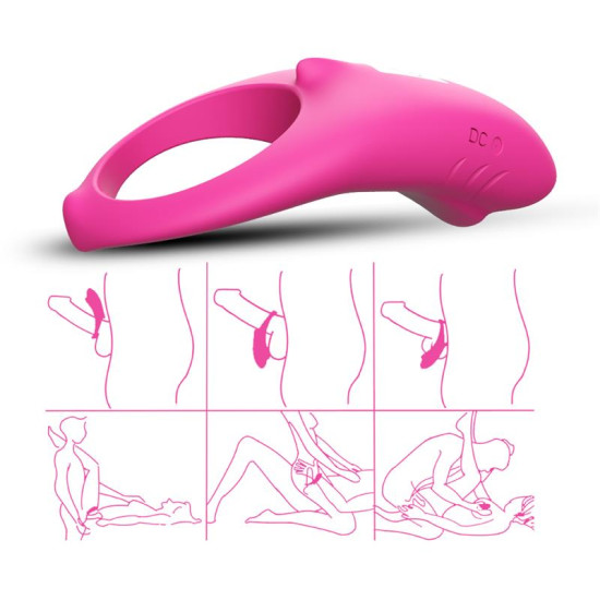 Anillo Vibrador para el Pene Rosa
